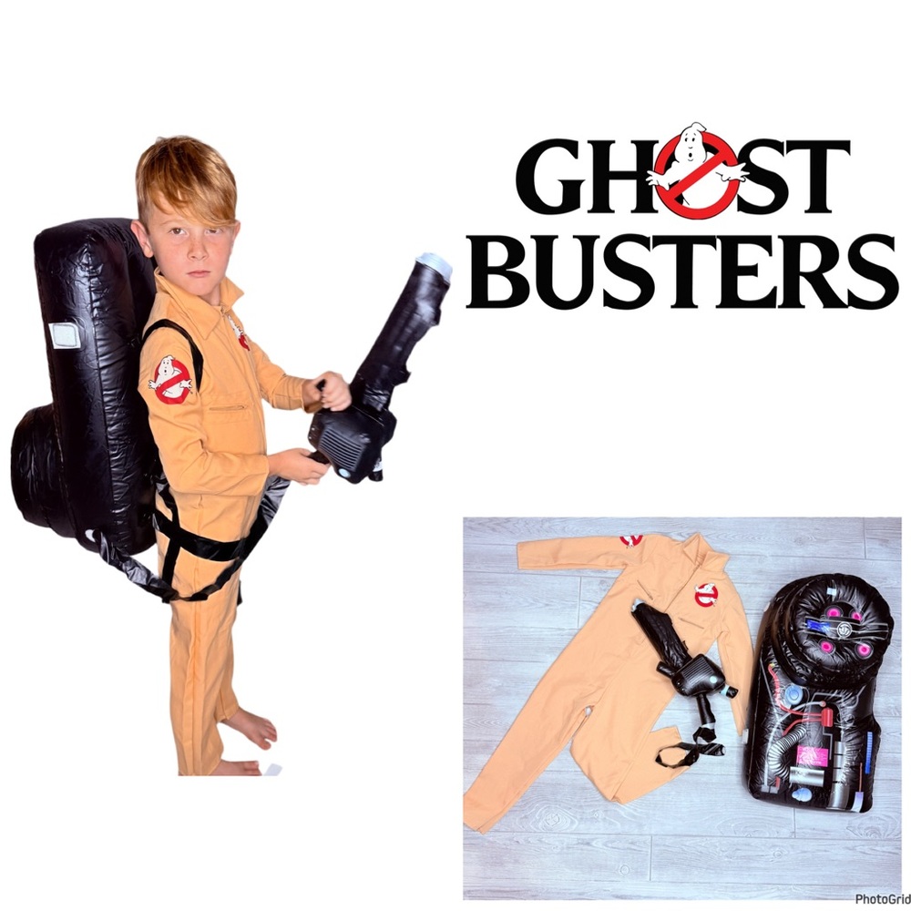 Ghost busters deluxe Halloween costume jumper and proton pack inflatable cosplay